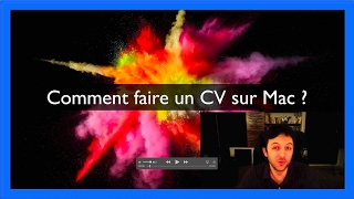 Comment faire un CV sur Mac [upl. by Nade]