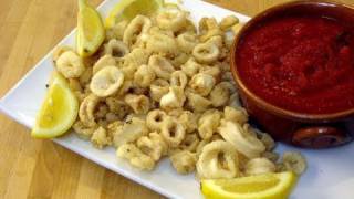 How to Make Crispy Fried Calamari Recipe by Laura Vitale Episode 48 [upl. by Schapira]