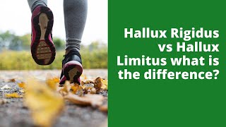 Hallux Rigidus vs Hallux Limitus what is the difference [upl. by Loydie]