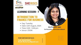 Introduction to Finance for Business by CA Prachi Jain [upl. by Klayman]