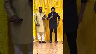 actor Karthick wishes to Dhanooshnepolean sir son haldi functionyoutubervideotrendingvideoviral [upl. by Hplodur]