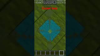 Carpet loop Minecraft bedrock 😲😲😲 [upl. by Manvell]