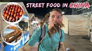 EATING CICADA AND LOCUST IN CHINA  NIGHT MARKET [upl. by Grimonia]