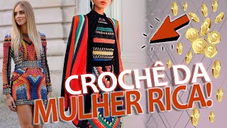 LOOK DE CROCHÊ DA MULHER RICA [upl. by Knepper]