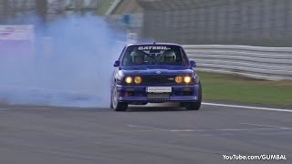 1100HP BMW E30 M3 w 2JZ Toyota Supra Engine  Crazy Drifts [upl. by Assennev]