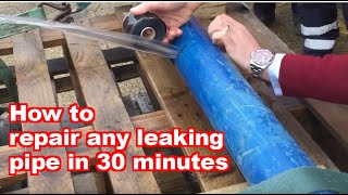 Repair a Leaking Pipe  How to fix a broken pipe [upl. by Imtiaz]