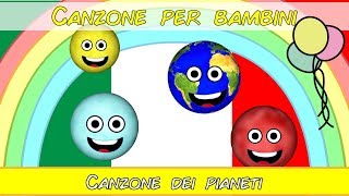 Canzone dei pianeti  Canzone per bambini  Yleekids Italiano [upl. by Ardnasela819]