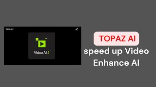 How to Make topaz video enhance ai faster  Full tutorial [upl. by Dorree]