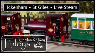 Ickenham Model Railway Live Steam • Roundhouse 32mm Loco • Garden Railway [upl. by Freemon]