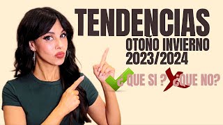 MODA ¿que se va a llevar TENDENCIAS otoño invierno 2023  2024 [upl. by Eidahs]