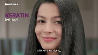 Havells Hair Straightening Keratin Brush I Take Charge of Your Look [upl. by Aina]