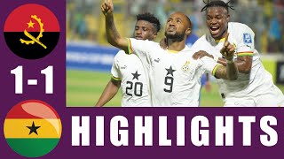 Angola vs Ghana 11 All Goals amp Match Highlights  Morocco AFCON 2025  Jordan Ayew Wonder Goal [upl. by Preiser]