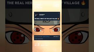 The Real Heros Of The Leaf Village itachi naruto shorts [upl. by Gadmann]