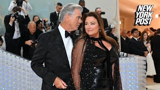 Viral tweet attempting to shame Pierce Brosnan’s wife Keely Shaye Smith backfires [upl. by Bobby681]