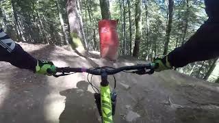 Morzine Bike Park pt2 Properly Steep RED [upl. by Niuq]