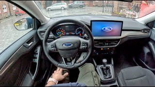 2023 Ford Focus Facelifting 10 125HP 0100 POV Test Drive 1658 Joe Black [upl. by Markiv]