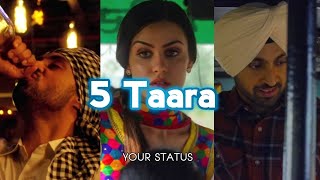 5 Taara statusfullscreen statusDiljit Dosanjh statusyour statuspunjabi status Shorts [upl. by Nahor123]