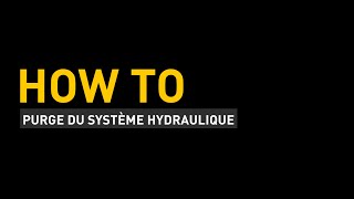 HOW TO  Purge du système hydraulique [upl. by Llevart]