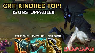 I BECAME UNSTOPPABLE WITH THIS CRIT KINDRED BUILD TOP LANE AZ Top Lane Challenge [upl. by Grier]