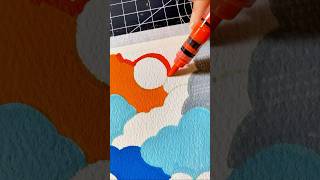 Relax with the soothing marker sound effect as I create satisfying doodles 🎨🖍️asmrsatisfyingart [upl. by Kramnhoj]