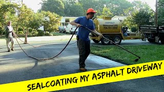 New Sealcoat On My Asphalt Driveway [upl. by Ailak]