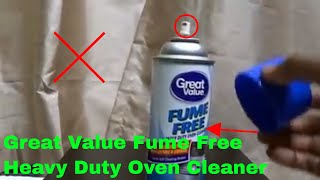 ✅ How To Use Great Value Fume Free Heavy Duty Oven Cleaner Review [upl. by Farwell595]