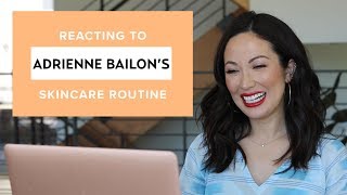 Adrienne Bailon Houghtons Nighttime Skincare Routine My Reaction amp Thoughts  SKINCARE [upl. by Boggs]