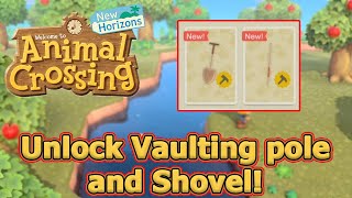 How To Unlock The Vault Pole and Flimsy Shovel  Animal Crossing New Horizons Tips and Tricks [upl. by Rahman]