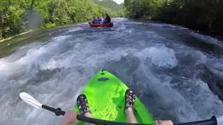 Sit on top kayaking on Hiwassee River 632017 [upl. by Grail]