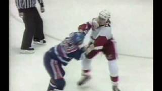 marty mcsorley oilers at bob probert  379 PIMs records [upl. by Llib]