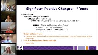 The Next SMA Breakthroughs An Update on Treatment Status Unmet Needs amp Barriers and New Treatment [upl. by Anuaek]