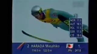 Masahiko Harada PŚ GaPa 1998 2 seria 122m [upl. by Liana]