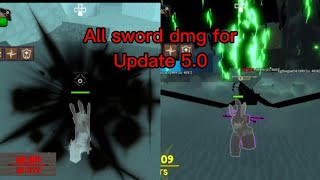 All sword dmg for Update 50 king legacy [upl. by Eynaffit824]