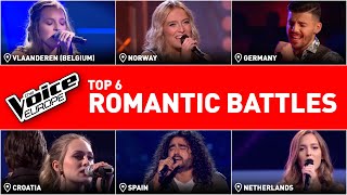 They brought romanticism to The Voice with these battles  TOP 6 [upl. by Esnofla]