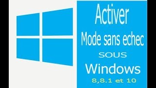 Comment activer le mode sans echec sous Windows 881 et 10 [upl. by Jb724]