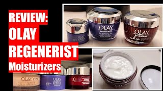 REVIEW OLAY Regenerist Moisturizers  Retinol 24  Whip  MicroSculpting [upl. by Ergener]