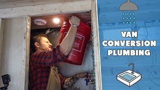 Van Conversion Plumbing  Kitchen Sink and Shower [upl. by Bensen]