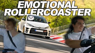 Her First time on the Nürburgring  Maniac chases a GT3 RS with a GR Yaris [upl. by Solley165]