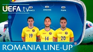 Romania lineup v France UEFA EURO 2016 [upl. by Eeruhs]