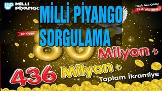 2020 MİLLİ PİYANGO BİLET SORGULAMA [upl. by Cale483]