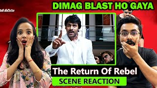 Prabhas Rebel Action Scene REACTION  The Return Of Rebel Best Action Scene [upl. by Ettezil157]