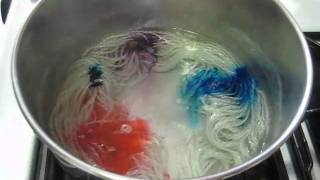 How to Make MultiColored Yarn Space Dyeing Method [upl. by Yorgerg]