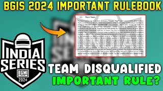 BGIS DISQUALIFIED RULE  BGIS NAME CHANGE NOT ALLOWED FULL EXPLAINED [upl. by Gauthier699]