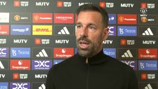 Ruud van Nistelrooy Interview  Manchester United vs Leicester City [upl. by Ettesel]