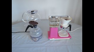 ePebo Siphon vs Pink coffee maker Speed Test [upl. by Gnihc120]