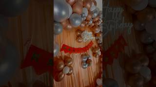 Birthday Stage Decoration at Thota Muttyalamma Temple eventdecoration birthdaydecoration ytshorts [upl. by Ahseekal]