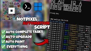 Not Pixel Automation Script  Auto Paint Auto Complete Task amp Everything  NotPixel By NOTCOIN [upl. by Zaller]