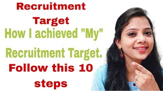 Recruitment Target10 tips for Recruiters to achive Monthly amp Quarterly Recruitment Target [upl. by Brunn]