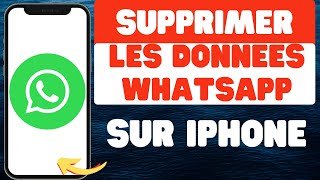 Comment supprimer les données WhatsApp sur iPhone [upl. by Placido]