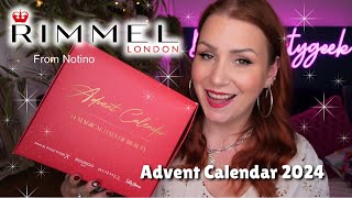 RIMMEL LONDON 2024 ADVENT CALENDAR UNBOXING  ALL FULL SIZES amp SHIPS INTERNATIONALLY [upl. by Narat]